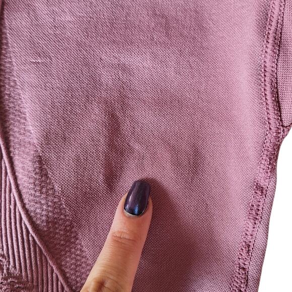 Gymshark energy seamless high waist leggings 7/8th length muave dusty pink - Picture 4 of 6